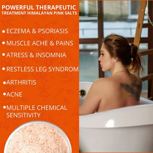 Himalayan Pink Bath Salt-Blood Orange Cork Glass Jar - 1.32 lbs | NATURAL SOLUTION